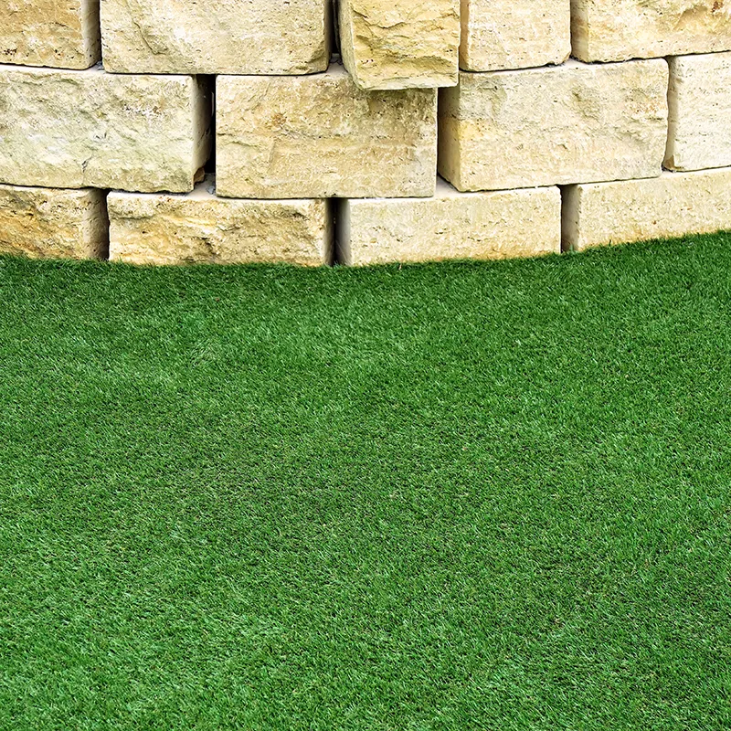 Artificial turf install by lawn panther in backyard in NC